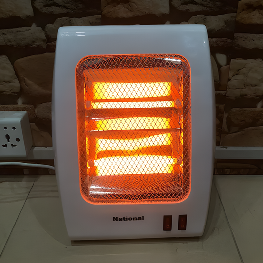 800W Electric Quartz Heater – 2 Rods | Adjustable Heat | Portable & Energy Efficient